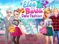 Gioco Elsa and Barbie Date Fashion