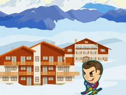 Gioco Sci da neve a zigzag 