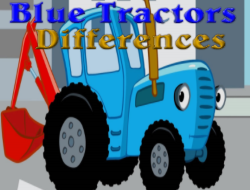 Gioco Differenze di trattori blu 