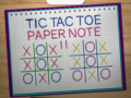 Gioco Tic Tac Toe Paper Note 2