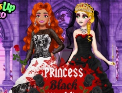 Gioco Abito da sposa nero principessa.