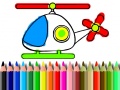 Gioco Back To School Helicopter Coloring