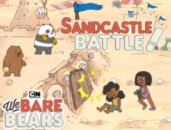 Gioco We Bare Bears battaglia di castelli di sabbia