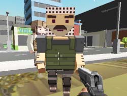 Gioco Block Pixel Cop: artigianato di pistola nel mondo dei ladri