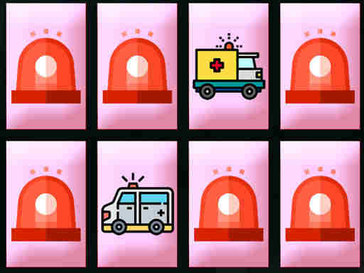 Gioco Memoria dei camion delle ambulanze 