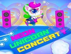 Gioco Concerto al neon di unicorno 