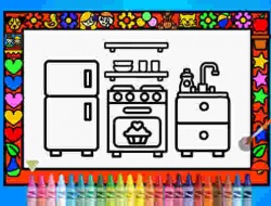 Gioco Colora e decora le stanze 