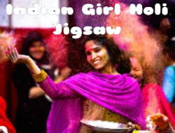 Gioco Ragazza indiana Holi Jigsaw