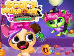 Gioco Spazio Makeover Halloween Pet Salon