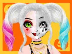 Gioco Tutorial di Halffaces per il trucco della principessa Halloween 