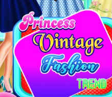 Gioco Principessa tendenza della moda vintage 