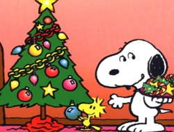 Gioco Puzzle di puzzle natalizio snoopy.