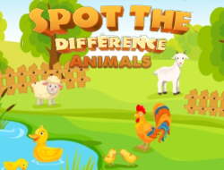 Gioco Trova la differenza Animali 