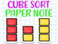 Gioco Cube Sort Paper Note