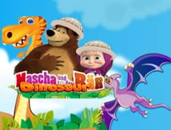 Gioco Masha e Orso dinosauro 