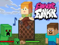 Gioco Venerdì sera Funkin Minecraft Steve vs Creeper