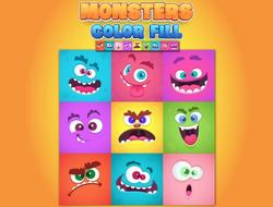 Gioco Riempimento colore mostri 