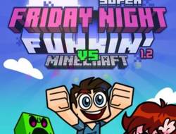 Gioco Il Super Friday Night Funkin contro Minecraft 