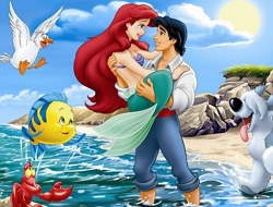 Gioco Puzzle sirena Ariel Princess 