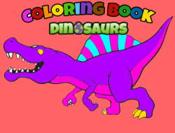Gioco Dinosauri del libro da colorare 