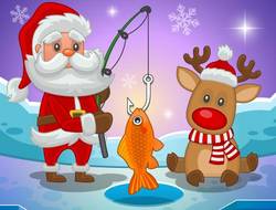 Gioco La pesca di Natale di Babbo Natale 