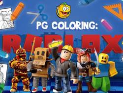 Gioco PG da colorare Roblox 