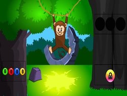 Gioco Fuga divertente dalla foresta delle scimmie 