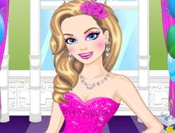 Gioco Vestito per il compleanno di Barbie .