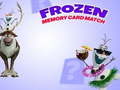 Gioco Frozen Memory Card Match