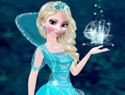 Gioco Elsa congelata vestito.