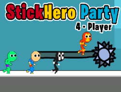 Gioco Stickhero Party 4 Giocatore .