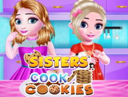 Gioco Le sorelle cucinano i biscotti .
