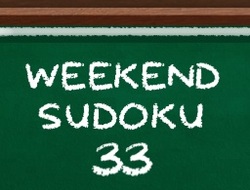 Gioco Sudoku del fine settimana 33 .