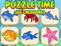 Gioco Puzzle Time Sea Creatures