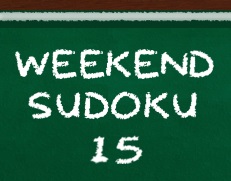 Gioco Sudoku del fine settimana 15 .