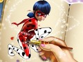 Gioco Dotted girl coloring book