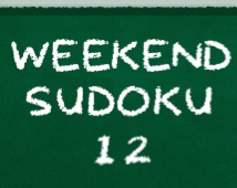 Gioco Sudoku del fine settimana 12 .