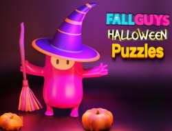 Gioco Puzzle di Halloween per ragazzi autunnali 
