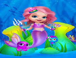 Gioco Ragazza carina sirena vestire 
