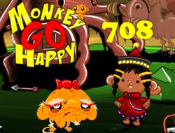 Gioco Monkey Go Happy Fase 708 