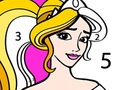 Gioco Princess Coloring By Number