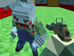 Gioco Zombi da guerra con armi a blocchi 