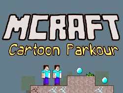 Gioco Parkour da cartoni animati Mcraft