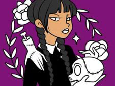 Gioco Mercoledì: Disegni da colorare della famiglia Addams .