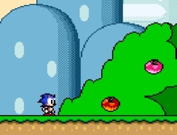 Gioco Sonic in Super Mario World.