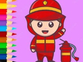 Gioco Coloring Book: Fireman