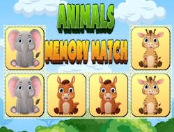 Gioco Corrispondenza di memoria degli animali 