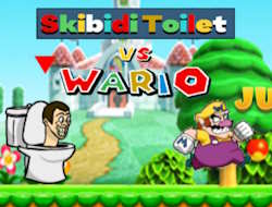 Gioco Skibidi WC contro Wario .
