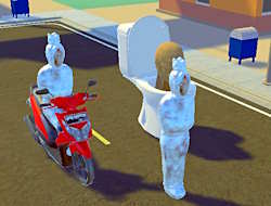 Gioco Skibidi Toilette Moto Bike Racing .