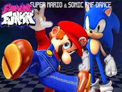 Gioco Super Mario & Sonic FNF Danza .